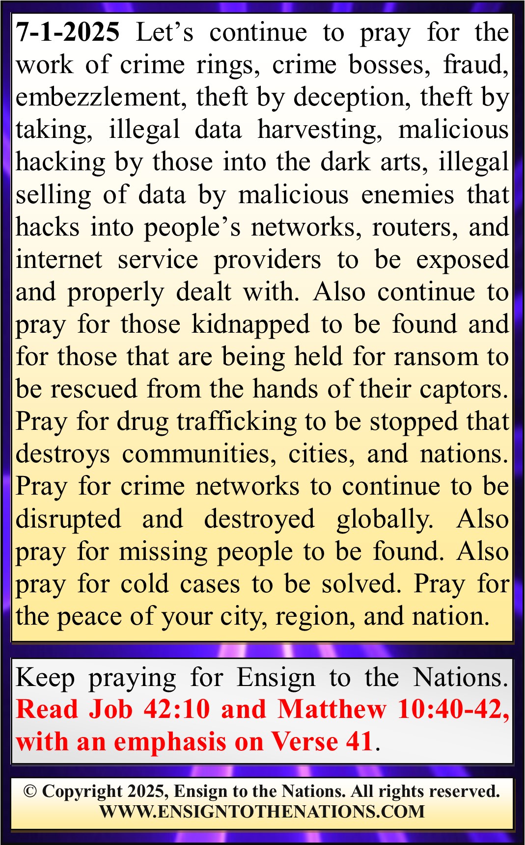 PRAY 7-1-2025